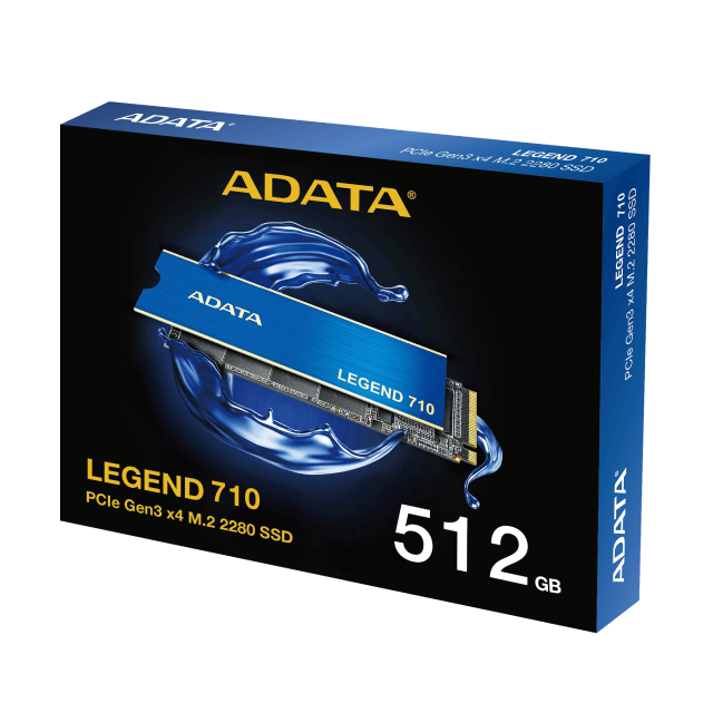 Unidad SSD Adata LEGEND 710 | 512GB | M.2 2280 | 2400MB/s Lectura | 1800MB/s Escritura | ALEG-710-512GCS