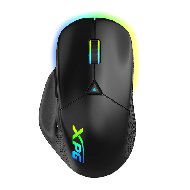 Mouse Gamer Inalámbrico ADATA XPG ALPHA WIRELESS | 100 a 16000 DPI | Sensor Óptico PixArt PAW 3335 | 40 g | Hasta 60 Hrs de Batería | RGB | Negro | ALPHAWL-BKCWW