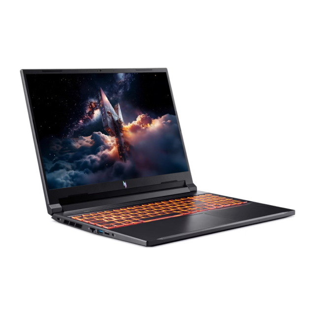 Laptop Acer Nitro V 16 AI | 16" WUXGA (1920 x 1200) | IPS 180Hz | AMD Ryzen 5 240 | RTX 5050 8GB | 16GB de RAM DDR5 | SSD M.2 512GB | Windows 11 Home | Teclado en Inglés | Negro (Shale Black) | ANV16-42-R309