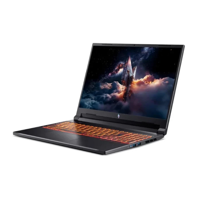 Laptop Acer Nitro V 16 AI | 16" WUXGA (1920 x 1200) | IPS 180Hz | AMD Ryzen 5 240 | RTX 5050 8GB | 16GB de RAM DDR5 | SSD M.2 512GB | Windows 11 Home | Teclado en Inglés | Negro (Shale Black) | ANV16-42-R309