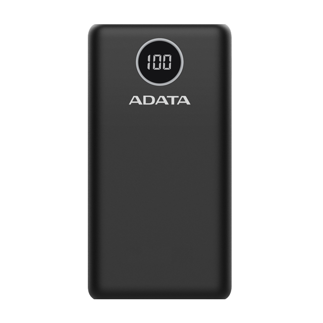 Powerbank ADATA P20000QCD | Carga Rápida | Hasta 3 Dispositivos Simultáneos | USB-A / USB-C | Negro | AP20000QCD-DGT-CBK
