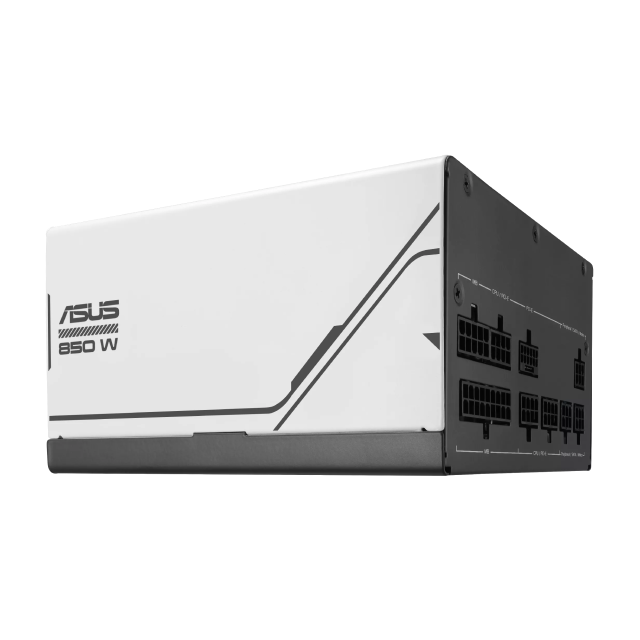Fuente de Poder ASUS Prime 850W Gold | 850W | 80 PLUS Gold | 16-pin ATX 3.1 | 150 mm | Full Modular | Blanco | AP-850G