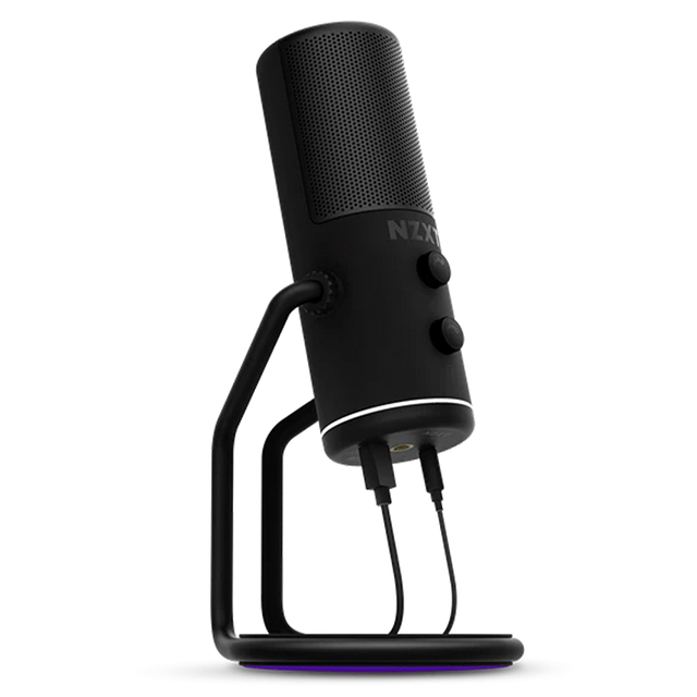 MICROFONO GAMER NZXT CAPSULE BLACK CON SOPORTE - USB-C -AP-WUMIC-B1