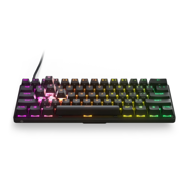 Teclado mecánico alámbrico SteelSeries Apex Pro Mini | Negro | RGB | 60% Switch OmniPoint ajustable | Inglés | KB-00017