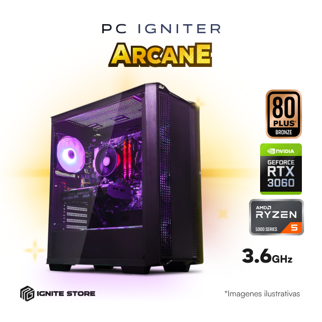 PC IGNITER ARCANE - R5 5500 + RTX 3060