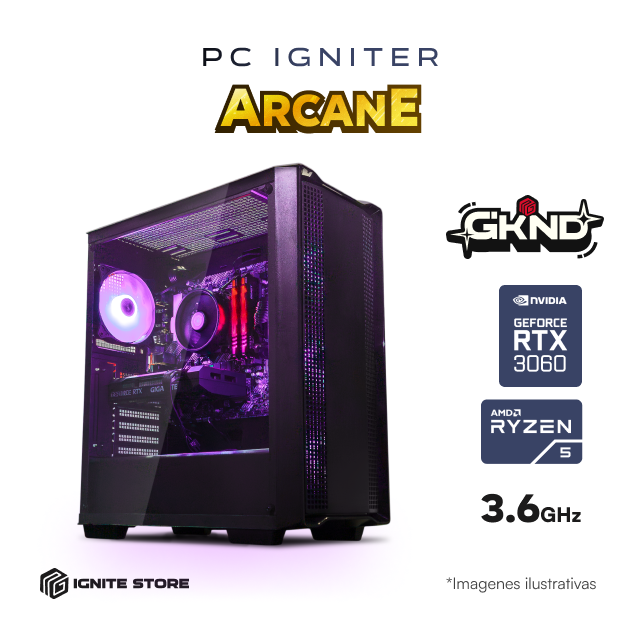 PC IGNITER ARCANE - R5 5500 + RTX 3060