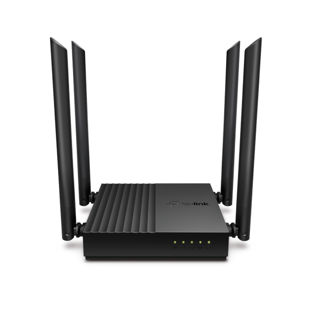 Router TP-Link Archer C64 (US) | Wi-Fi 5 | AC1200 | Doble Banda | 2.4GHz / 5GHz | 4 x RJ-45 Gigabit | MU-MIMO | ARCHER C64(US)