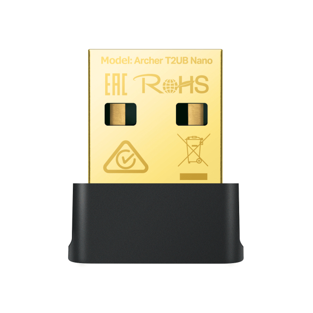 Adaptador Wi-Fi y Bluetooth TP-Link Archer T2UB Nano | Inalámbrico de Doble Banda 2.4 / 5 GHz | Bluetooth 4.2 | ARCHER T2UB NANO