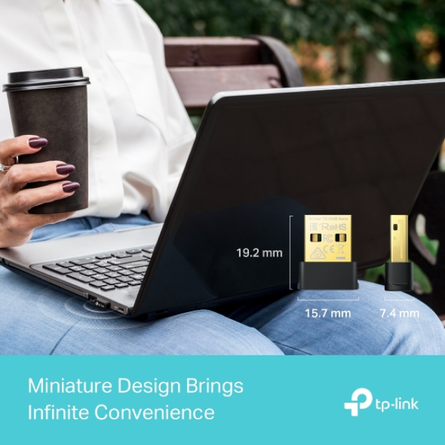 Adaptador Wi-Fi y Bluetooth TP-Link Archer T2UB Nano | Doble Banda 2.4 / 5 GHz | Wi-Fi 6 | Bluetooth 5.3 | Archer TX10UB Nano
