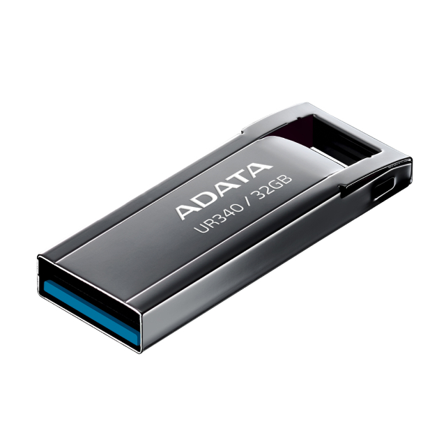Memoria Flash USB ADATA UR340 | 32GB | USB 3.2 | Negro | AROY-UR340-32GBK