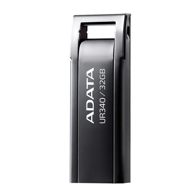 Memoria Flash USB ADATA UR340 | 32GB | USB 3.2 | Negro | AROY-UR340-32GBK