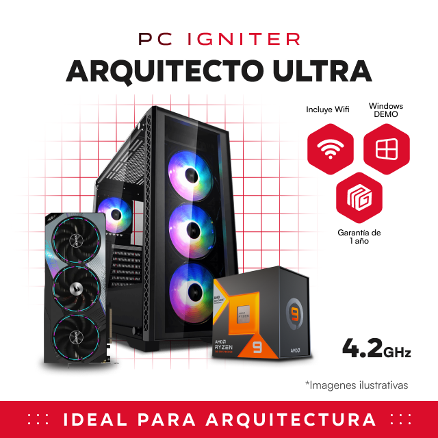 PC IGNITER ARQUITECTO ULTRA R9 - 7950X 3D + RTX4090