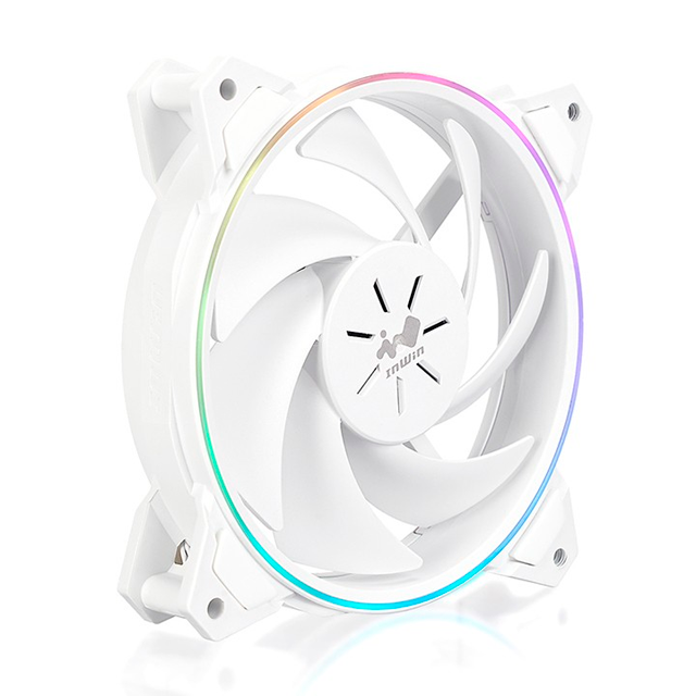 Kit de 3 Ventiladores In Win Sirius Pure - Blanco - LED - RGB - 120 mm - ASP120