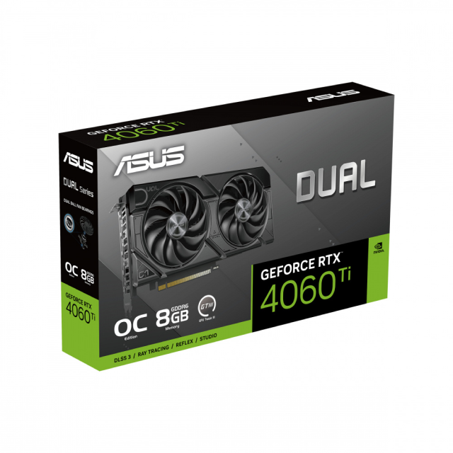 Tarjeta de Video ASUS RTX 4060 Ti EVO OC | 8GBG GDDR6 | 128-bit | PCI-E 4.0 | DUAL-RTX4060TI-O8G-EVO