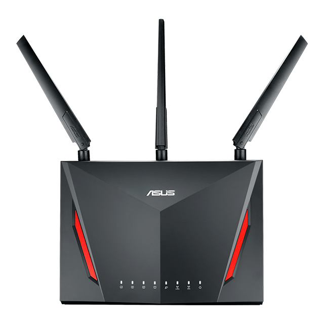 ROUTER GAMER ASUS -AC2900 DUAL BAND GAMING MIMO 3 ANTENAS RT AC86U