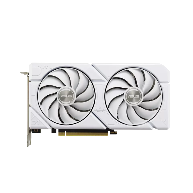 Tarjeta de Video ASUS Dual RTX 4060 Super Evo White OC | 12GB | GDDR6X |  PCI Express 4.0 |  192-bit | HDMI x 1 / DisplayPort x 3 | DUAL-RTX4070S-O12G-EVO-WHITE