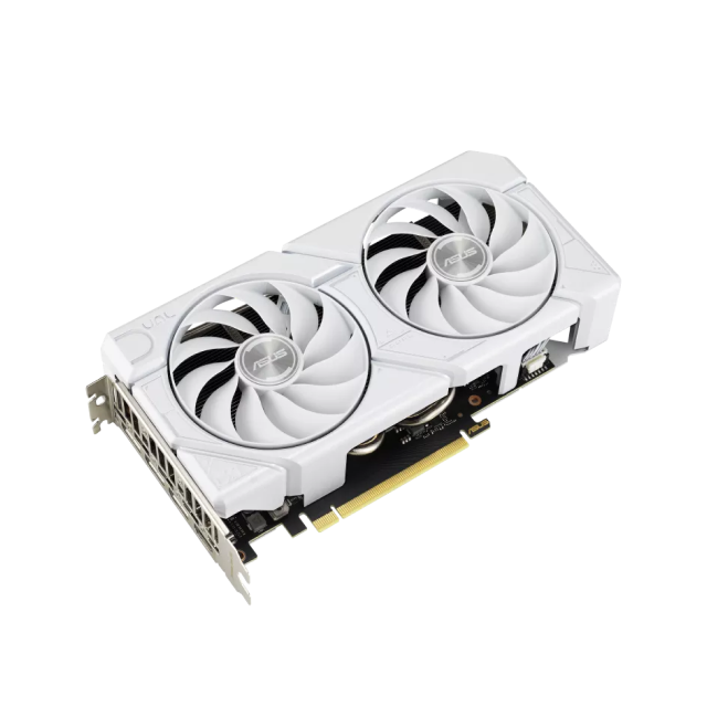 Tarjeta de Video ASUS Dual RTX 4060 Super Evo White OC | 12GB | GDDR6X |  PCI Express 4.0 |  192-bit | HDMI x 1 / DisplayPort x 3 | DUAL-RTX4070S-O12G-EVO-WHITE