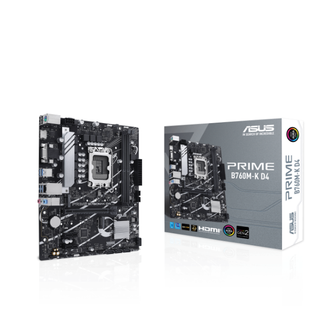 TARJETA MADRE ASUS PRIME B760M-K D4 1700-DDR4-MATX-HDMI-DP - PRIME B760M-K D4