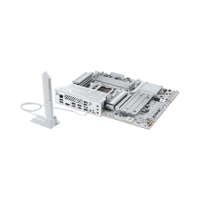 Tarjeta Madre ASUS TUF GAMING X870-PRO WIFI7 W NEO | ATX | Socket AM5 | Chipset AMD X870 | DDR5 (Hasta 256GB) | HDMI / USB-C | Wi-Fi 7 | Bluetooth 5.4 | Blanco | TUF GAMING X870-PRO WIFI7 W NEO