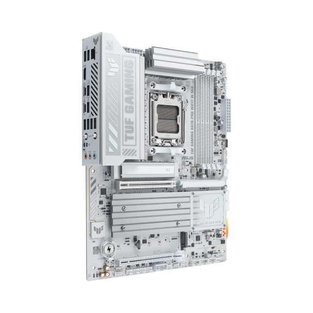 Tarjeta Madre ASUS TUF GAMING X870-PRO WIFI7 W NEO | ATX | Socket AM5 | Chipset AMD X870 | DDR5 (Hasta 256GB) | HDMI / USB-C | Wi-Fi 7 | Bluetooth 5.4 | Blanco | TUF GAMING X870-PRO WIFI7 W NEO