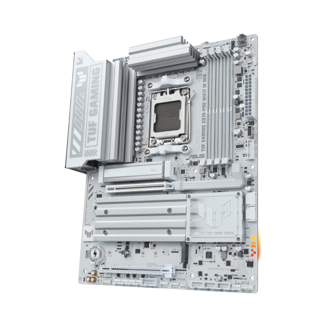 Tarjeta Madre ASUS TUF GAMING X870-PRO WIFI7 W NEO | ATX | Socket AM5 | Chipset AMD X870 | DDR5 (Hasta 256GB) | HDMI / USB-C | Wi-Fi 7 | Bluetooth 5.4 | Blanco | TUF GAMING X870-PRO WIFI7 W NEO
