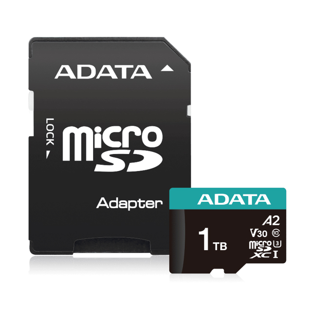 Memoria microSDXC/SDHC ADATA Premier Pro | 1TB | UHS-I Clase 10 | Clase V30 | A2 | 100MB/s Lectura | 85MB/s Escritura | Incluye Adaptador | AUSDX1TUI3V30SA2-RA1
