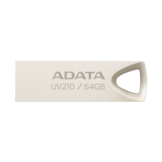 Memoria Flash USB ADATA UV210 | 64GB | USB 2.0 | Metálico | AUV210-64G-RGD