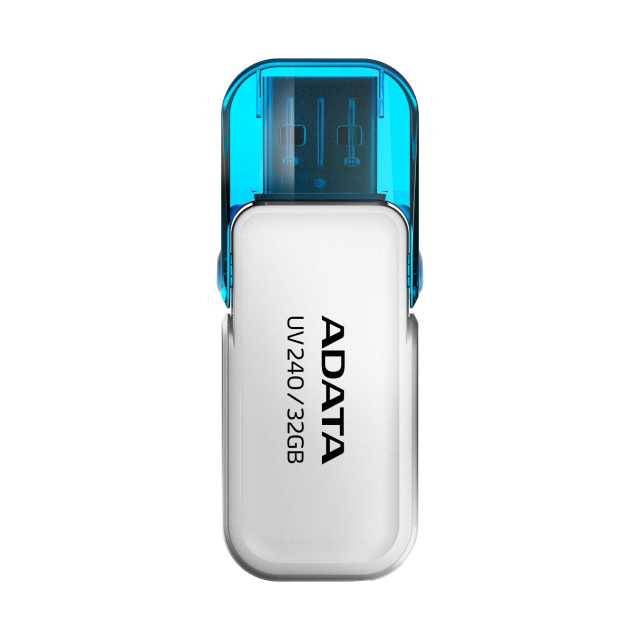 Memoria Flash USB ADATA UV240 | 32GB | USB 2.0 | Blanco | AUV240-32G-RWH