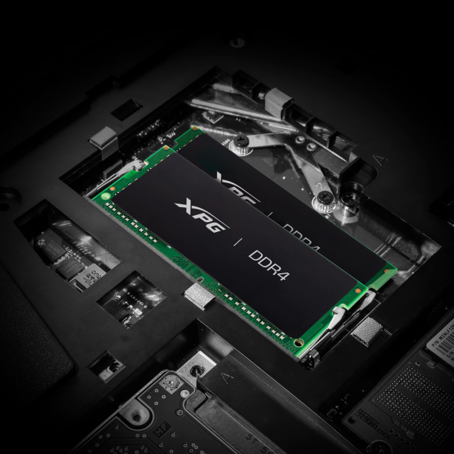 Memoria RAM SO-DIMM ADATA XPG HUNTER | 16GB | DDR4 | 3200 MT/s | CL22 | Non-ECC | Para Laptop | Negro | AX4S320016G22-SBHN