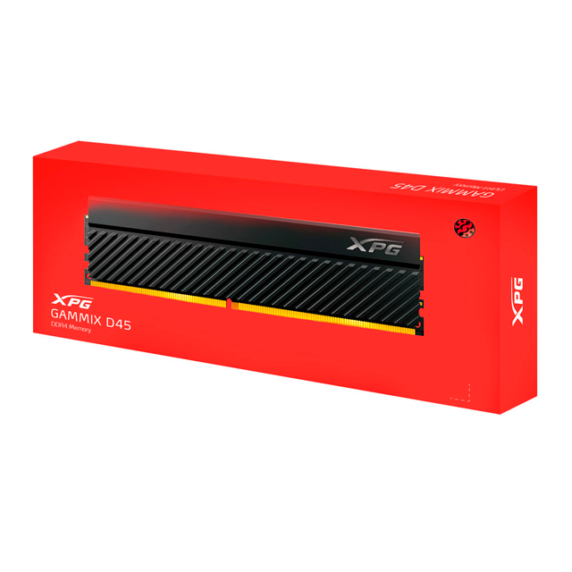 MEMORIA RAM DDR4 16GB 3200MT/s ADATA XPG GAMMIX D45 NEGRO | AX4U320016G16A-CBKD45