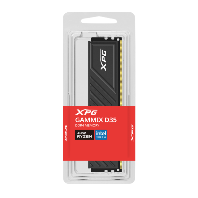 Memoria RAM ADATA XPG Gammix D35 | 16GB | DDR4 | 3200 MT/s | CL16 | Disipador | Negro | AX4U320016G16A-SBKD35