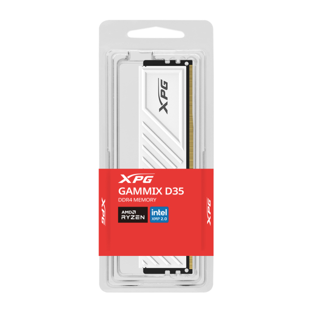 Memoria RAM ADATA XPG GAMMIX D35 DDR4 | 16GB | DDR4 | 3200 MT/s | CL16 | XMP / EXPO | Blanco | AX4U320016G16A-SWHD35