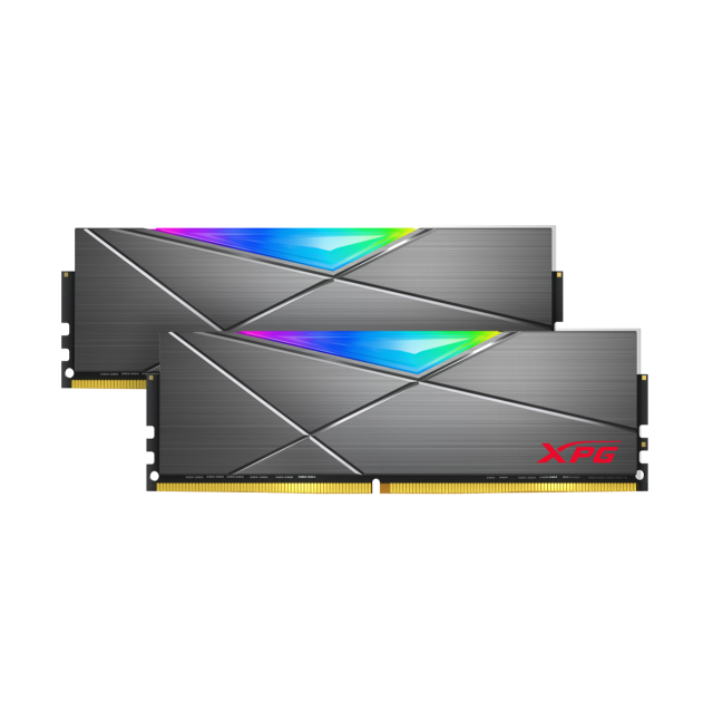 Kit de Memoria RAM Adata XPG SPECTRIX D50 DDR4 RGB | 16 GB (2 x 8 GB) | 3200 MT/s | CL16 | XMP | Tungsten Grey | AX4U32008G16A-DT50
