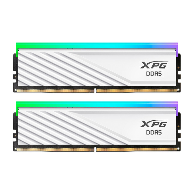 Kit de Memoria RAM ADATA XPG LANCER BLADE RGB DDR5 | 48GB (2 x 24GB) | DDR5 | On-Die ECC | 6000 MT/s | CL30 | XMP / EXPO | Blanco | AX5U6000C3024G-DTLABRWH