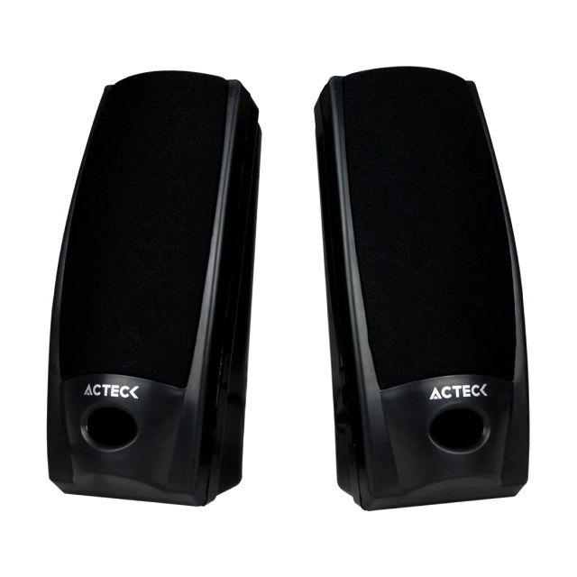 Bocinas Acteck AX-2500 | 3.5 mm | Estéreo 2.0 | 6 W | Negro | AUBO-014