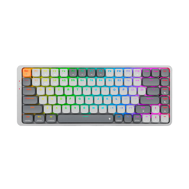 Teclado Mecánico Inalámbrico Redragon Azure K652 | 75% | Bluetooth / 2.4Ghz | 84 Teclas | Switch Red | Inglés | K652GG-RGB-PRO