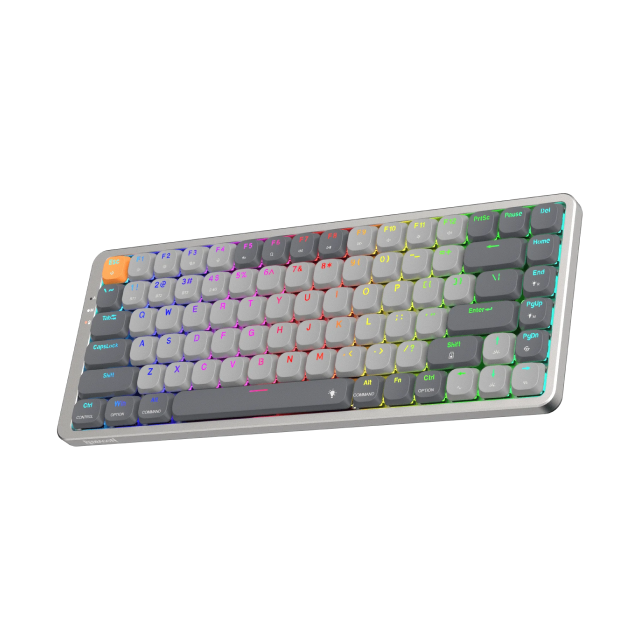 Teclado Mecánico Inalámbrico Redragon Azure K652 | 75% | Bluetooth / 2.4Ghz | 84 Teclas | Switch Red | Inglés | K652GG-RGB-PRO