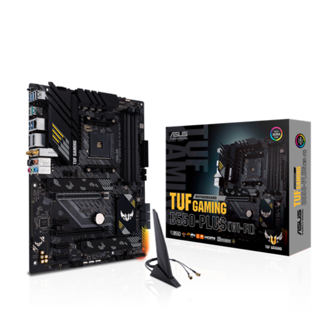 TARJETA MADRE ASUS TUF GAMING B550-PLUS WIFI II AM4 ATX / TUF GAMING B550-PLUS WIFI II