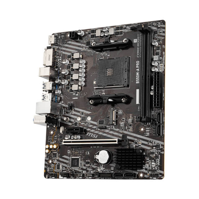 Tarjeta Madre MSI B550M-A PRO | AMD B550 | AM4 | mATX | DDR4 | HDMI | B550M-A PRO