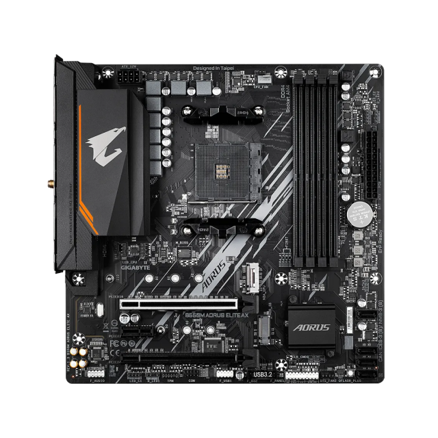 Tarjeta Madre GIGABYTE B550M AORUS ELITE AX (rev. 1.3) | Micro ATX | AM4 | AMD B550 | DDR4 | Wi-Fi 6E | Bluetooth 5.3 | B550M AORUS ELITE AX