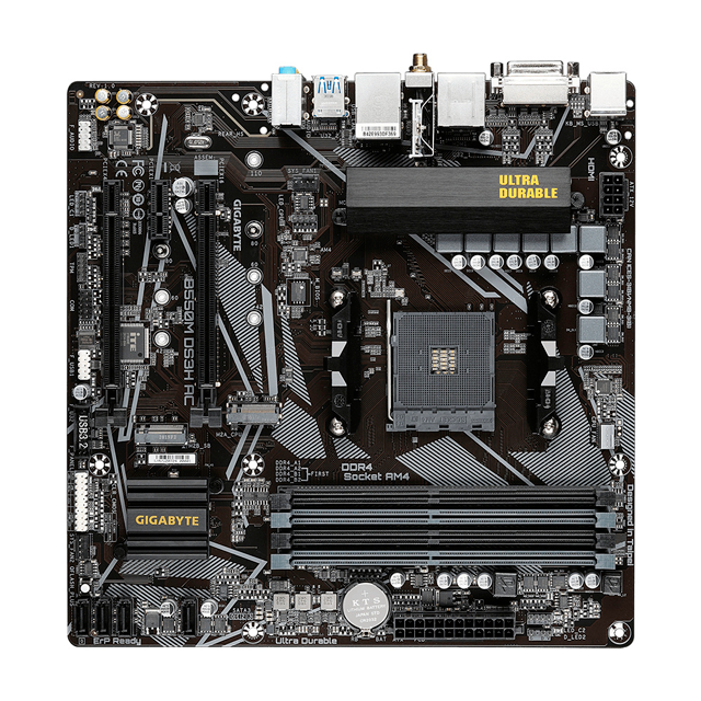 TARJETA MADRE GIGABYTE B550M DS3H SOCKET AM4 3RD GEN MICRO ATX MATX DDR4