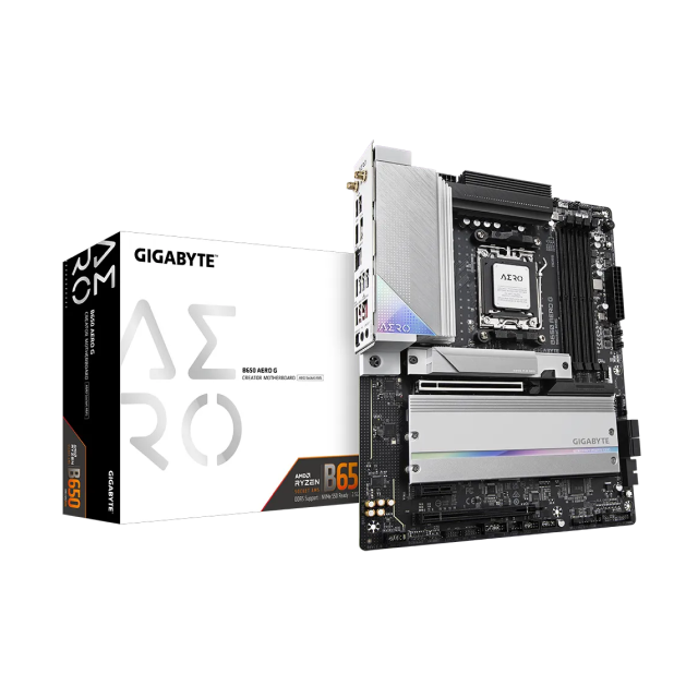 Tarjeta Madre GIGABYTE B650 Aero G | ATX | Socket AM5 | AMD B650 | RAM DDR5 / 256GB (Máx) | DisplayPort / USB-C / HDMI | WiFi 6 | B650 AERO G