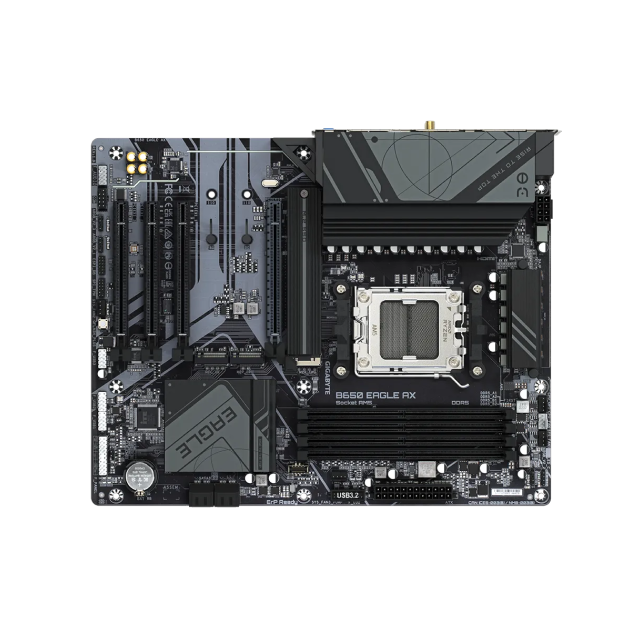 Tarjeta Madre GIGABYTE B650 Eagle AX | ATX | Socket AM5 | AMD B650 | RAM DDR5 / 256GB (Máx) | DisplayPort / HDMI | B650 EAGLE AX