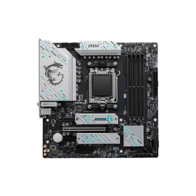 Tarjeta Madre MSI B650M Gaming Plus WiFi | AM5 | PCIe 4.0 | Wi-Fi 6E | Bluetooth 5.3 | B650M GAMING PLUS WIFI