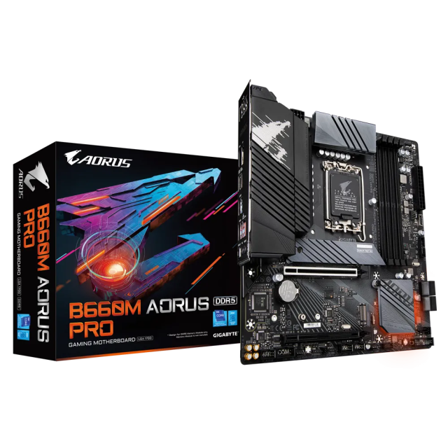 TARJETA MADRE GIGABYTE B660M AORUS PRO - LGA1700 DDR5 - B660M AORUS PRO