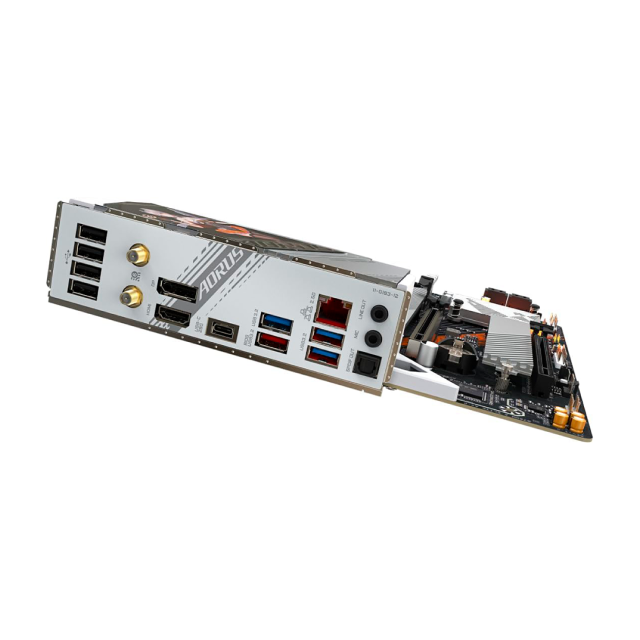 Tarjeta Madre GIGABYTE B760M A ELITE AX-P (Rev. 1.1) | ATX | Chipset Intel B760 | Socket LGA 1700 | DDR5 (Hasta 256GB) | HDMI / DisplayPort | Wi-Fi 6E | Bluetooth 5.3 | Blanco | B760M A ELITE AX-P
