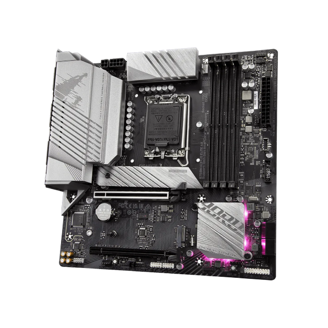 Tarjeta Madre GIGABYTE B760M AORUS ELITE AX | Micro ATX | LGA1700 | Intel B760 | RAM DDR5 / 256GB Máx | HDMI x1 / DisplayPort x1 | Wi-Fi 6 / Bluetooth 5.3 | B760M AORUS ELITE AX