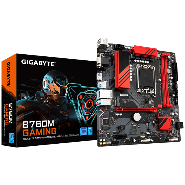 Tarjeta Madre M-ATX - Gigabyte B760M Gaming - DDR5 - LGA1700 - B760M GAMING (rev. 1.0)