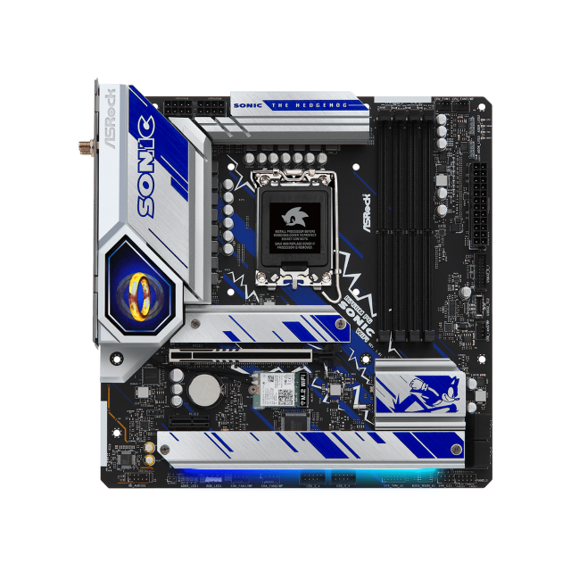 Tarjeta Madre ASRock B760M PG SONIC WiFi | Intel B760 | LGA1700 | 4 x DDR5 ranuras DIMM | 1 x eDP 1.4 / 1 x HDMI 2.1 / 1 x DisplayPort 1.4 | Wi-Fi 6E | B760M PG SONIC WiFi