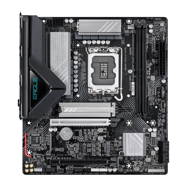 Tarjeta Madre GIGABYTE B860M EAGLE WIFI6 | ATX | Intel LGA1851 | Intel B860 | DDR5 (Hasta 128 GB) | HDMI / DisplayPort | Wi-Fi 6 | Bluetooth 5.3 | Negro | B860M EAGLE WIFI6